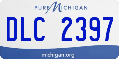 MI license plate DLC2397