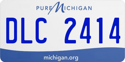 MI license plate DLC2414