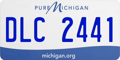 MI license plate DLC2441