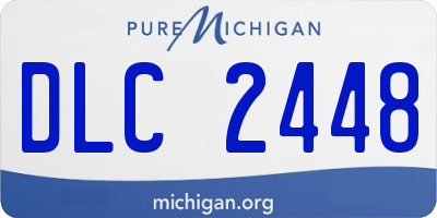 MI license plate DLC2448