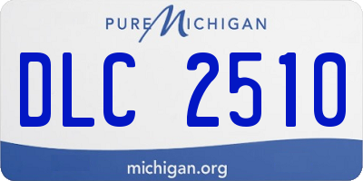 MI license plate DLC2510