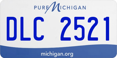 MI license plate DLC2521
