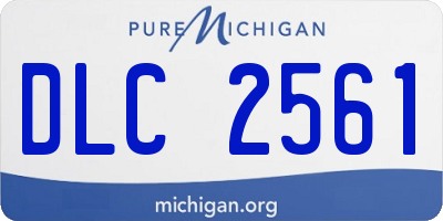 MI license plate DLC2561