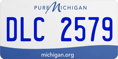 MI license plate DLC2579