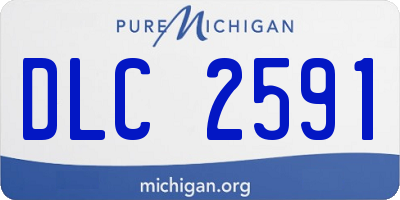 MI license plate DLC2591