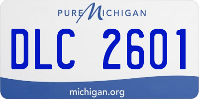 MI license plate DLC2601