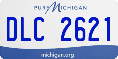 MI license plate DLC2621