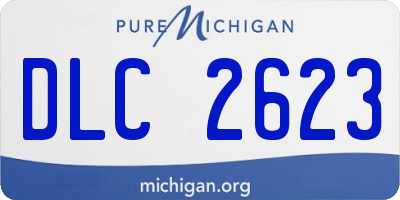 MI license plate DLC2623