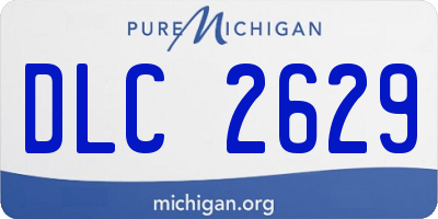 MI license plate DLC2629