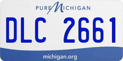 MI license plate DLC2661