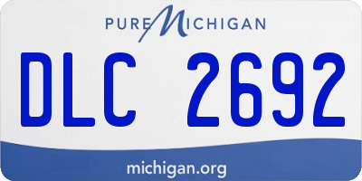 MI license plate DLC2692