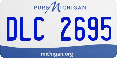 MI license plate DLC2695