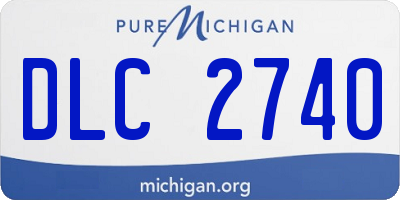 MI license plate DLC2740