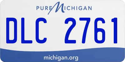 MI license plate DLC2761