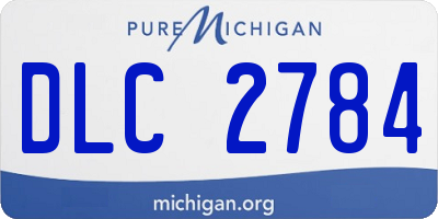 MI license plate DLC2784