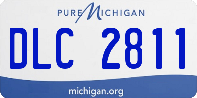 MI license plate DLC2811