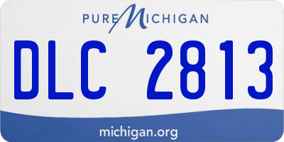 MI license plate DLC2813