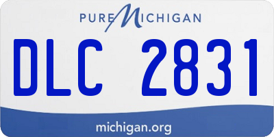 MI license plate DLC2831