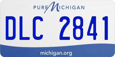MI license plate DLC2841