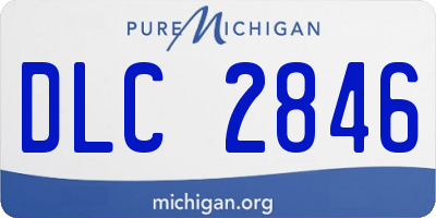MI license plate DLC2846