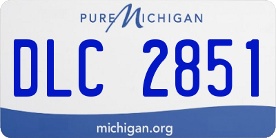 MI license plate DLC2851