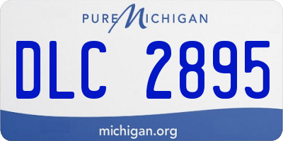MI license plate DLC2895