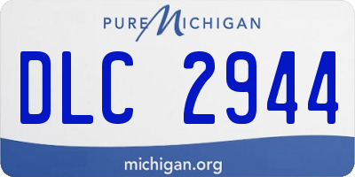 MI license plate DLC2944