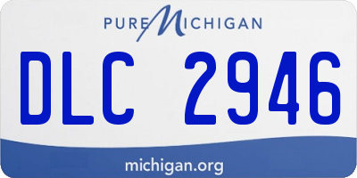MI license plate DLC2946