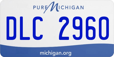 MI license plate DLC2960