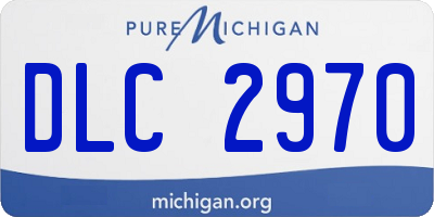 MI license plate DLC2970