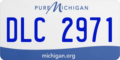 MI license plate DLC2971