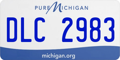 MI license plate DLC2983