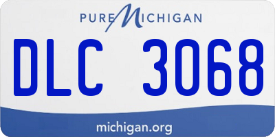 MI license plate DLC3068