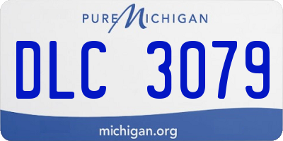 MI license plate DLC3079