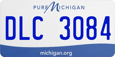 MI license plate DLC3084