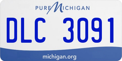 MI license plate DLC3091