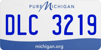 MI license plate DLC3219