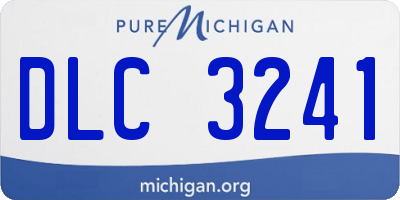 MI license plate DLC3241