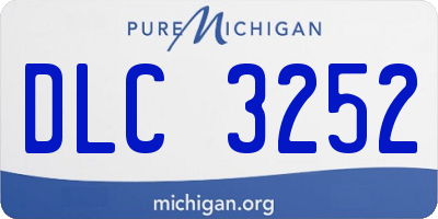 MI license plate DLC3252