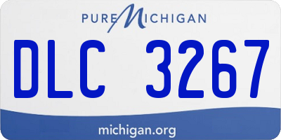 MI license plate DLC3267