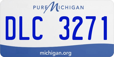 MI license plate DLC3271