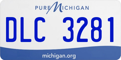 MI license plate DLC3281