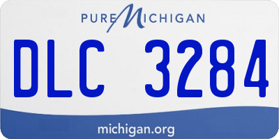 MI license plate DLC3284