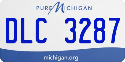 MI license plate DLC3287