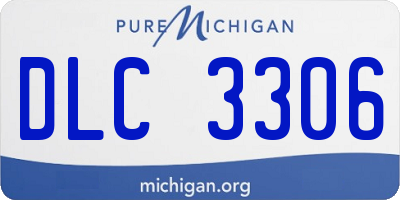 MI license plate DLC3306