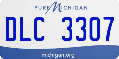 MI license plate DLC3307