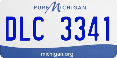 MI license plate DLC3341