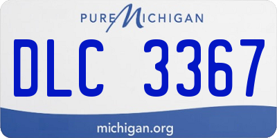 MI license plate DLC3367