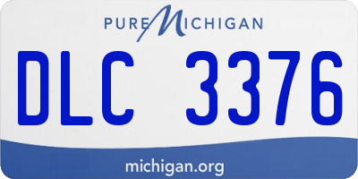 MI license plate DLC3376