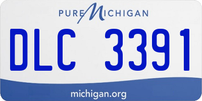 MI license plate DLC3391